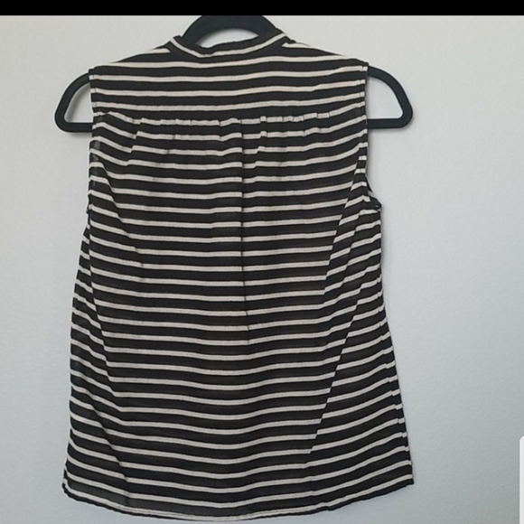 J. Crew Summer Cotton striped sleeveless cotton top size 0 - Picture 4 of 8